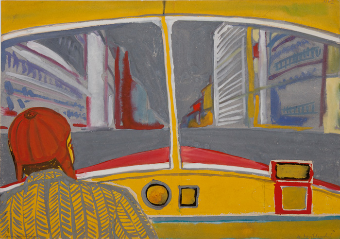 Andrzej  Wróblewski, Szofer autobusu, 1956